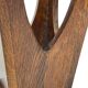 Brutalist design umbrella stand holder 60's wood