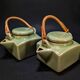 Pair of Thai celadon teapots, Chiang Mai 90s