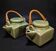 Pair of Thai celadon teapots, Chiang Mai 90s