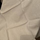 6 embroidered towels damask linen / silk