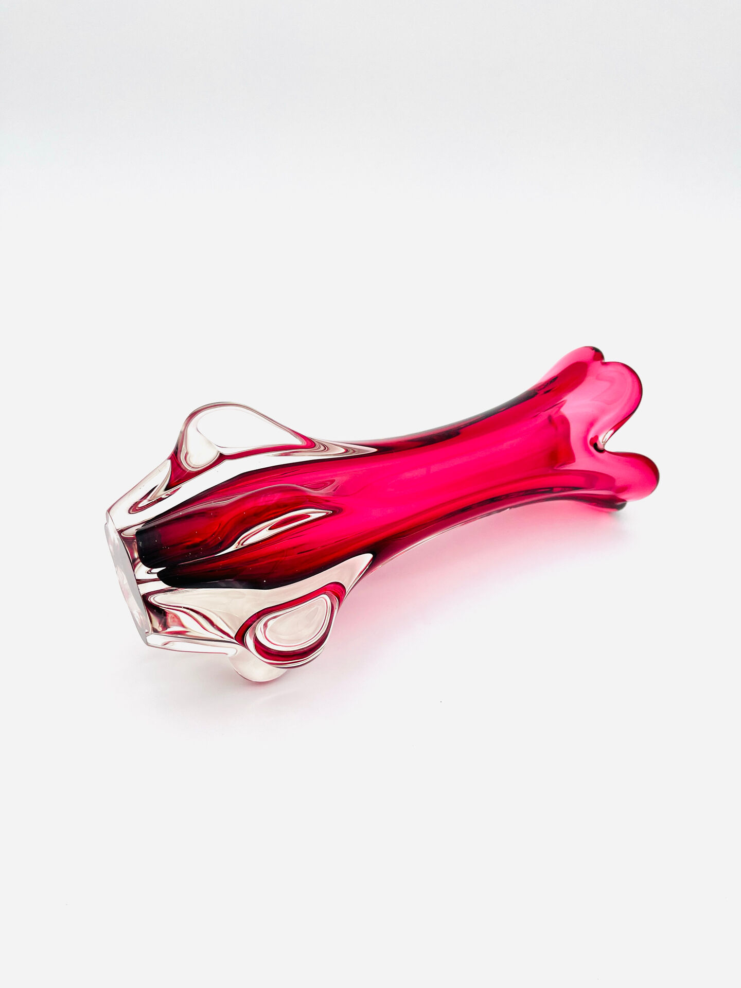 Grand Murano Vase "Chambord" – Fratelli Toso – Sommerso Ruby - 1960