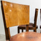 Set de six chaises cuir art déco France 1930