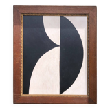 Abstract painting on panel