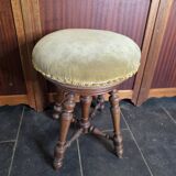 Ancien tabouret de piano réglable
