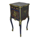Classic revamped furniture – decorative blue and gold bedside table