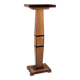 Art Deco pedestal column in wood with geometric marquetry, France, 1920s