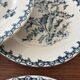Set of 6 antique dessert plates Gien model Thistle Terre de Feu