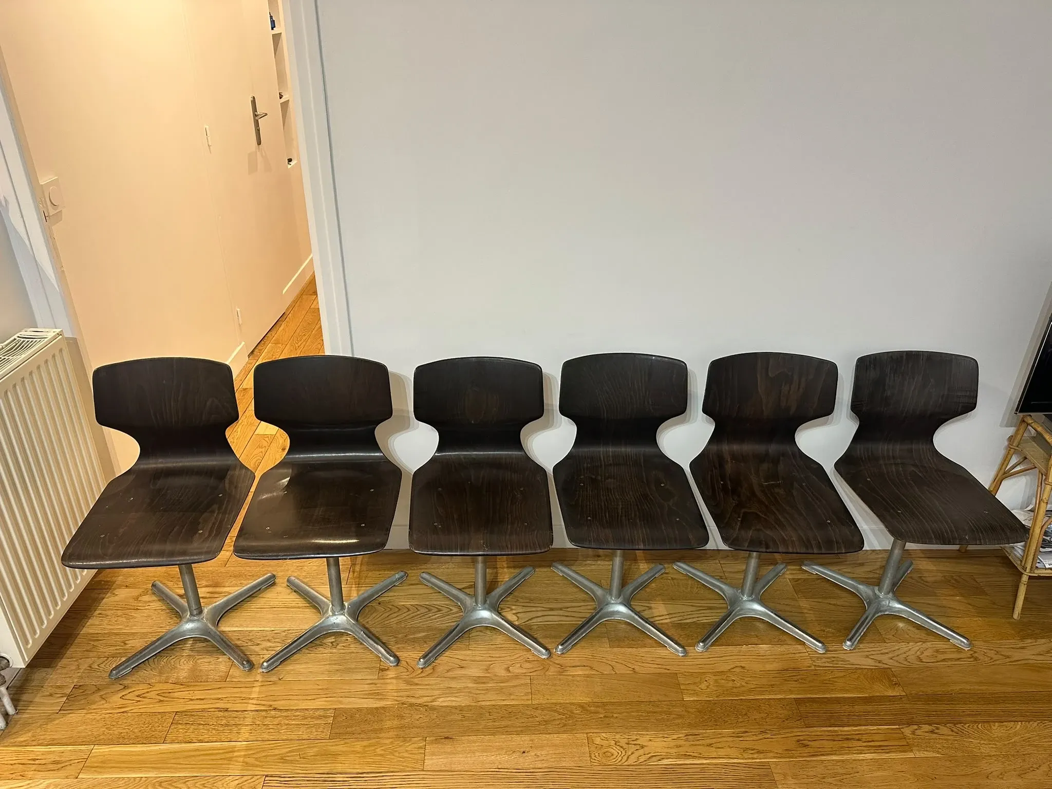 Lot of 6 Pagholz chairs (Adam Stegner for Flötotto)