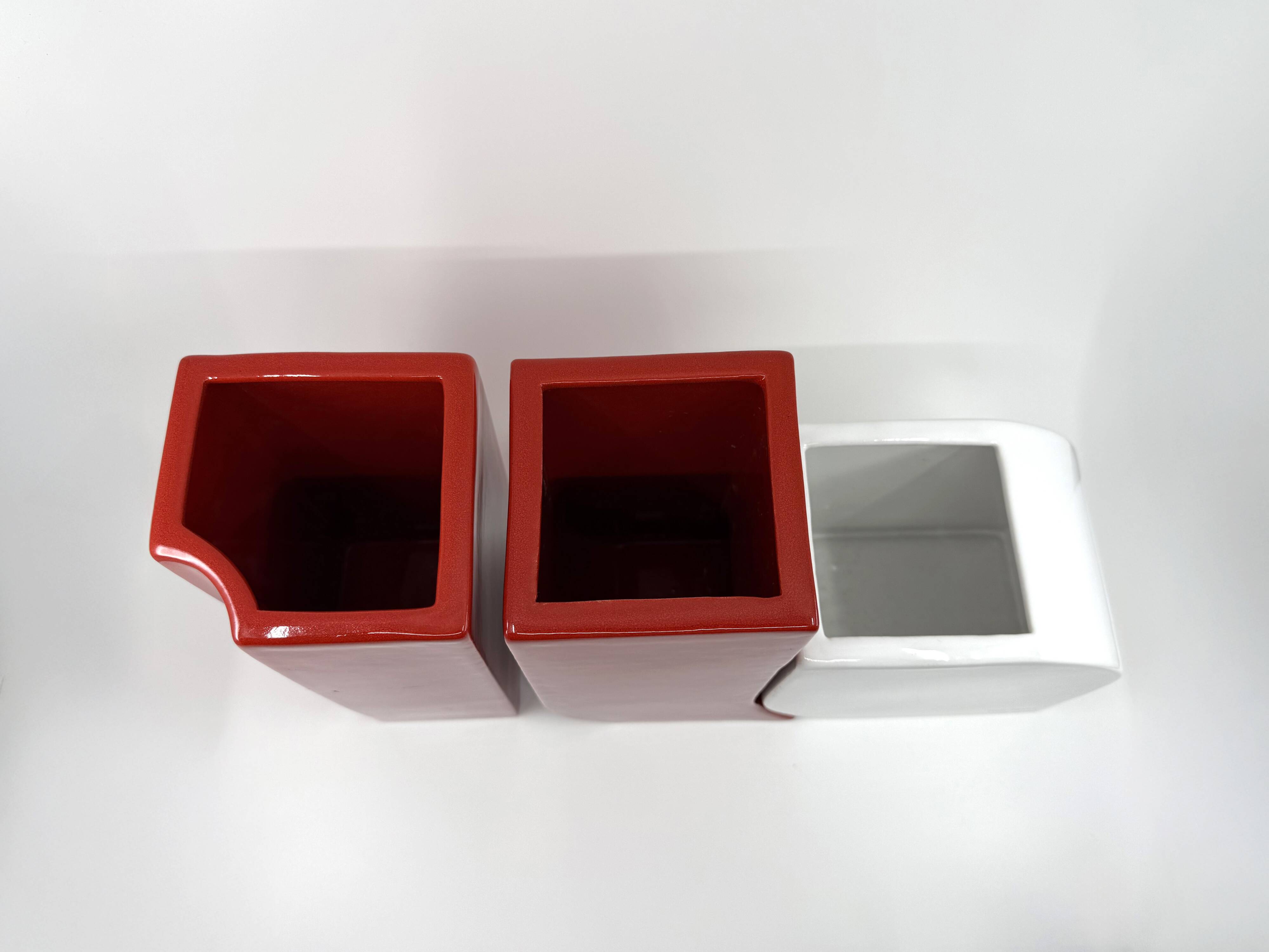 Very rare set of 3 ceramic vases • Pierre Cardin • Circa 1968