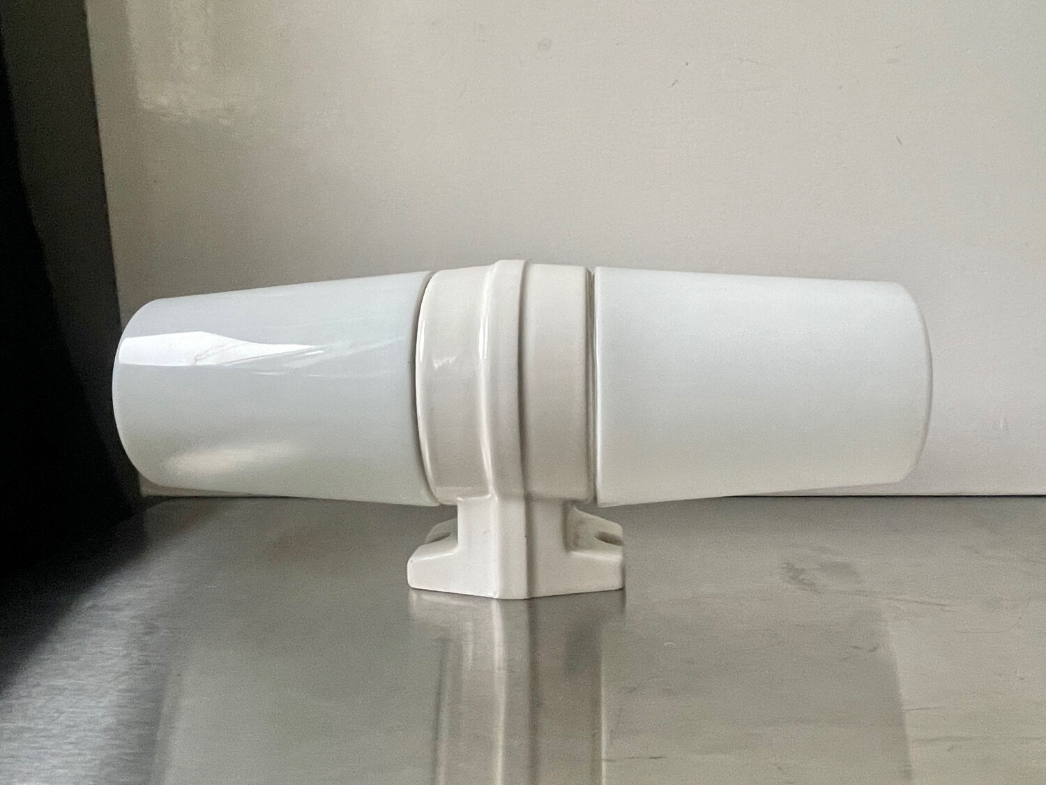 Vintage XL Sigvard Bernadotte bathroom lamp, 1960s sconce, Swedish design