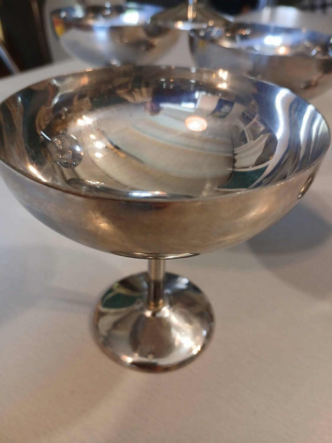 6 stainless steel ice cream cups