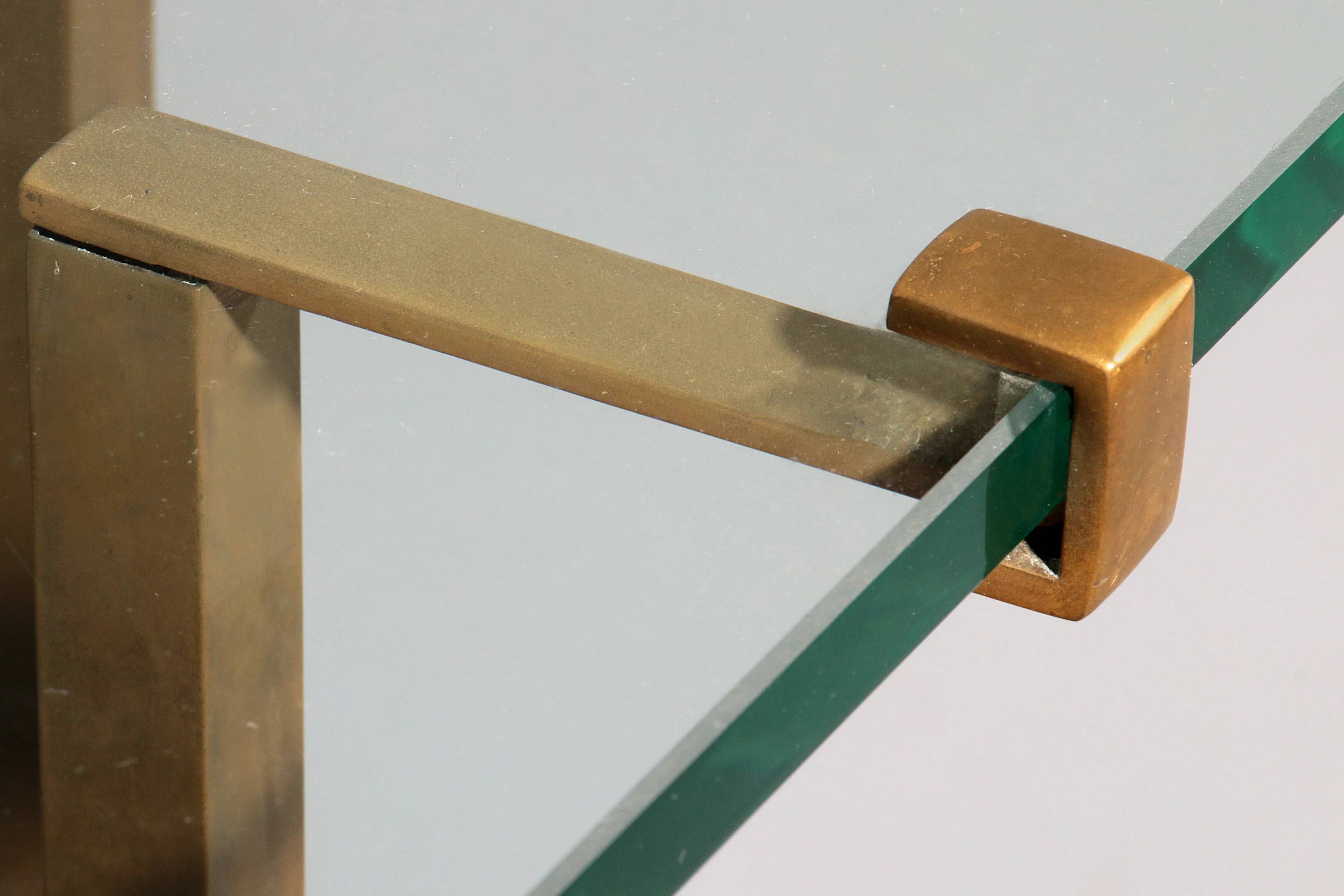 Rare Peter Ghyczy T18 console tables, 1970s design (73 cm high.)