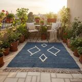Traditional handmade Berber rug, size 140 x 260 cm