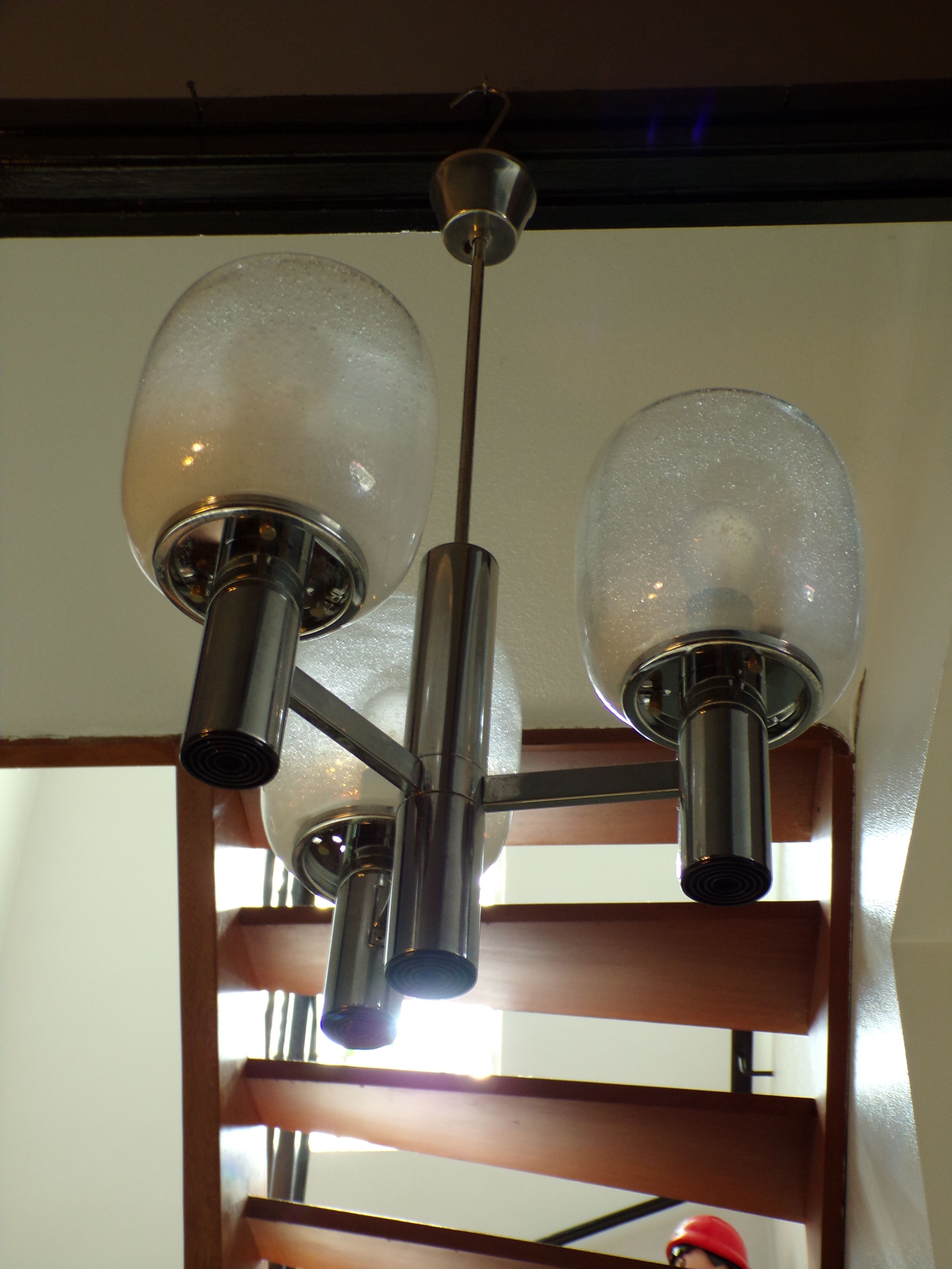 Suspension 1970 Targetti Sankey 3 feux