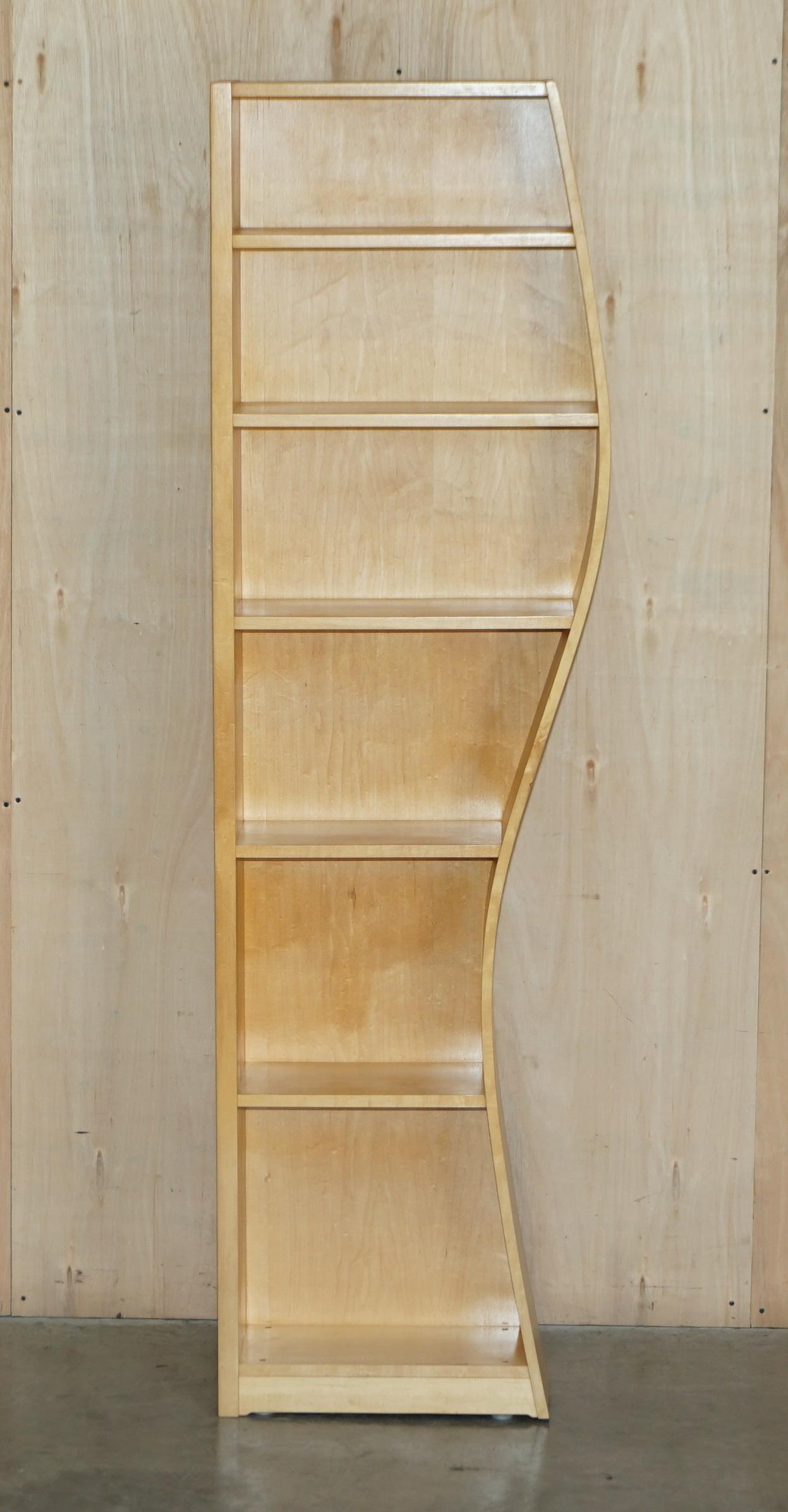 Birch libraries in three curved sections