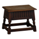 Scandinavian oak stool/box from the early 20th century, 1900s.
