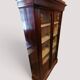 Antique mahogany veneer display cabinet from the 19th century - Louis Philippe style