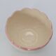 Vintage Fluted Ceramic Cache-Pot – Pastel Feather & Collar Decor