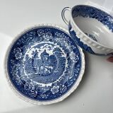 Adams English Scenic dish and bowl with handles