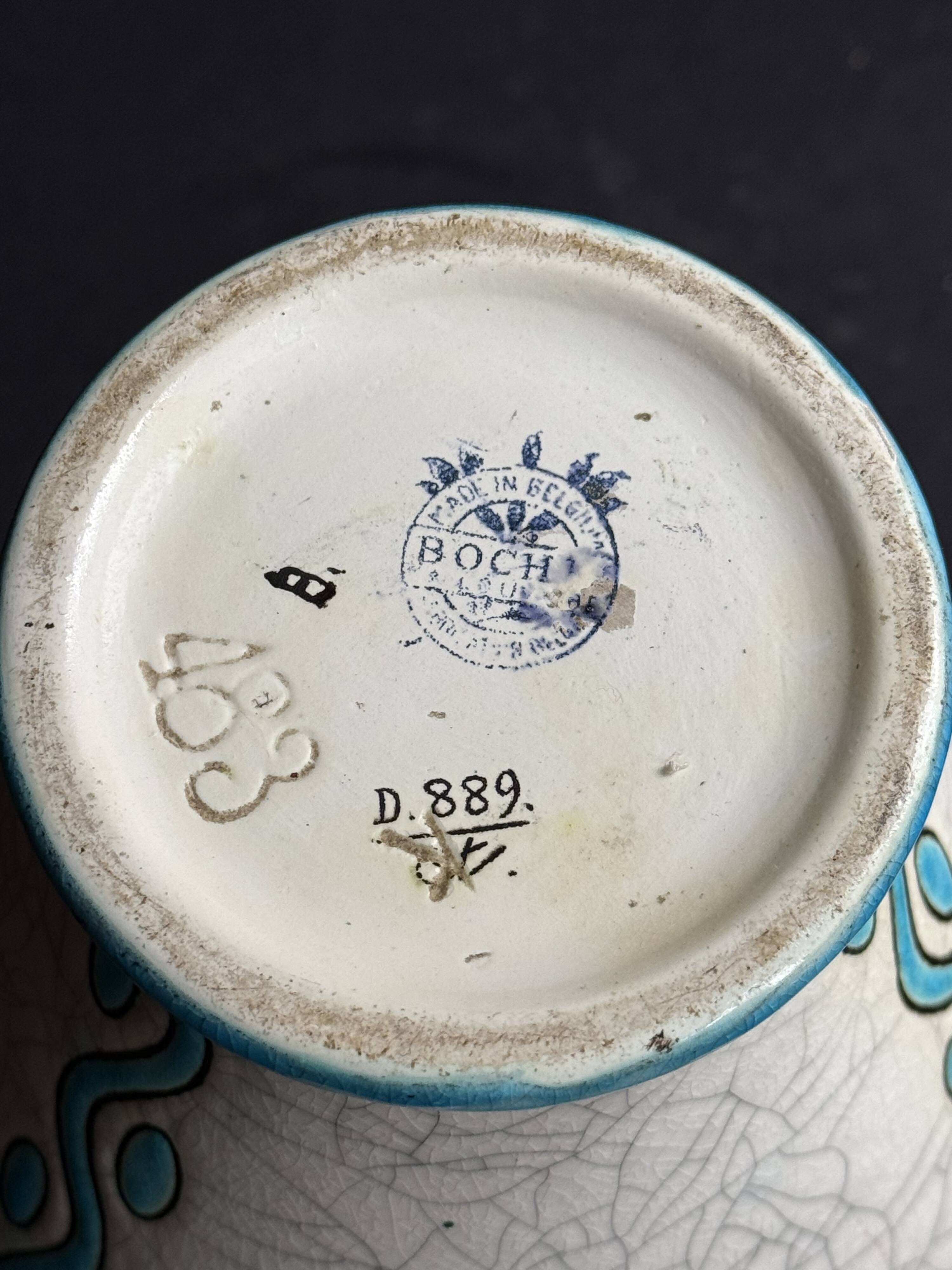 Art Deco earthenware vase – Boch La Louvière – Charles Catteau (1880-1966)