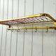 Vintage gold metal and scoubidou coat rack