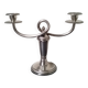 Candle holder - Gallia candlestick - Christofle Royaumont model in silver-plated metal