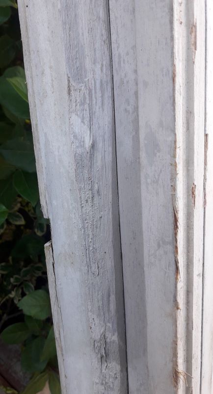 Wooden canopy 3 windows with bellows and abbatant