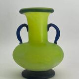 Vase en pâte de verre vintage