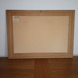 Watercolor landscape mountain chalet by gw ledward 12 80 switzerland savoie sign gw 12 80