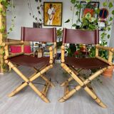 2 Lyda Levi McGuire Director’s Chairs - Leather