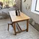 Table de ferme chêne doré 160cm