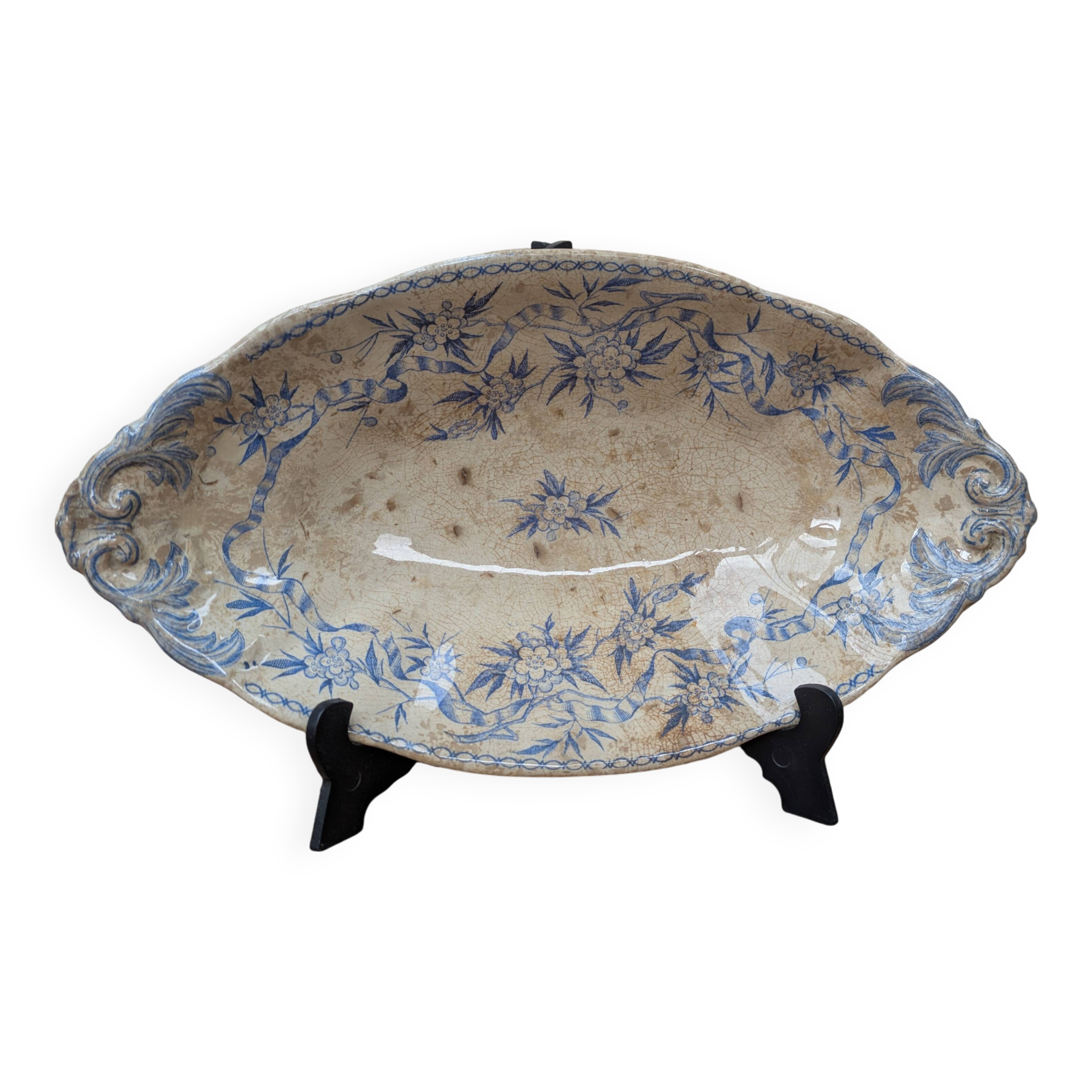 Antique U&C ceramic thorn bowl