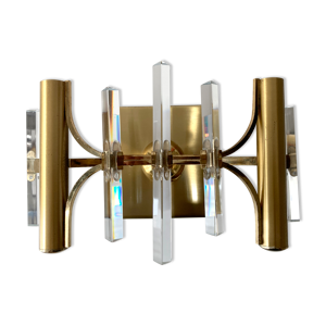 Applique dorée et cristaux