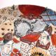 No. 1, Wall plate XIXth Satsuma japanese enamelled décor: 2 characters