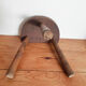 Vintage milking stool, wooden, tripod, 50s