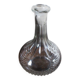 Glass carafe with round belly