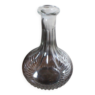 Glass carafe with round belly
