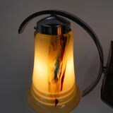 Art deco hanging lamp in glass