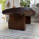 Table basse brutaliste artisanale 1950