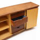 Buffet vintage en palissandre avec pieds en chrome