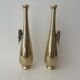 Pair of gilded bronze flower vases - Japan - 1900 Meiji era