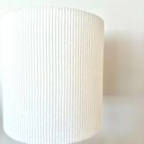 Turned wood and velvet lamp