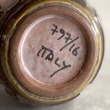 Italian Glazed Ceramic Vase – Sgraffito Engraving