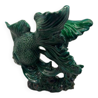 Poisson en céramique verte SR Bonome Paris