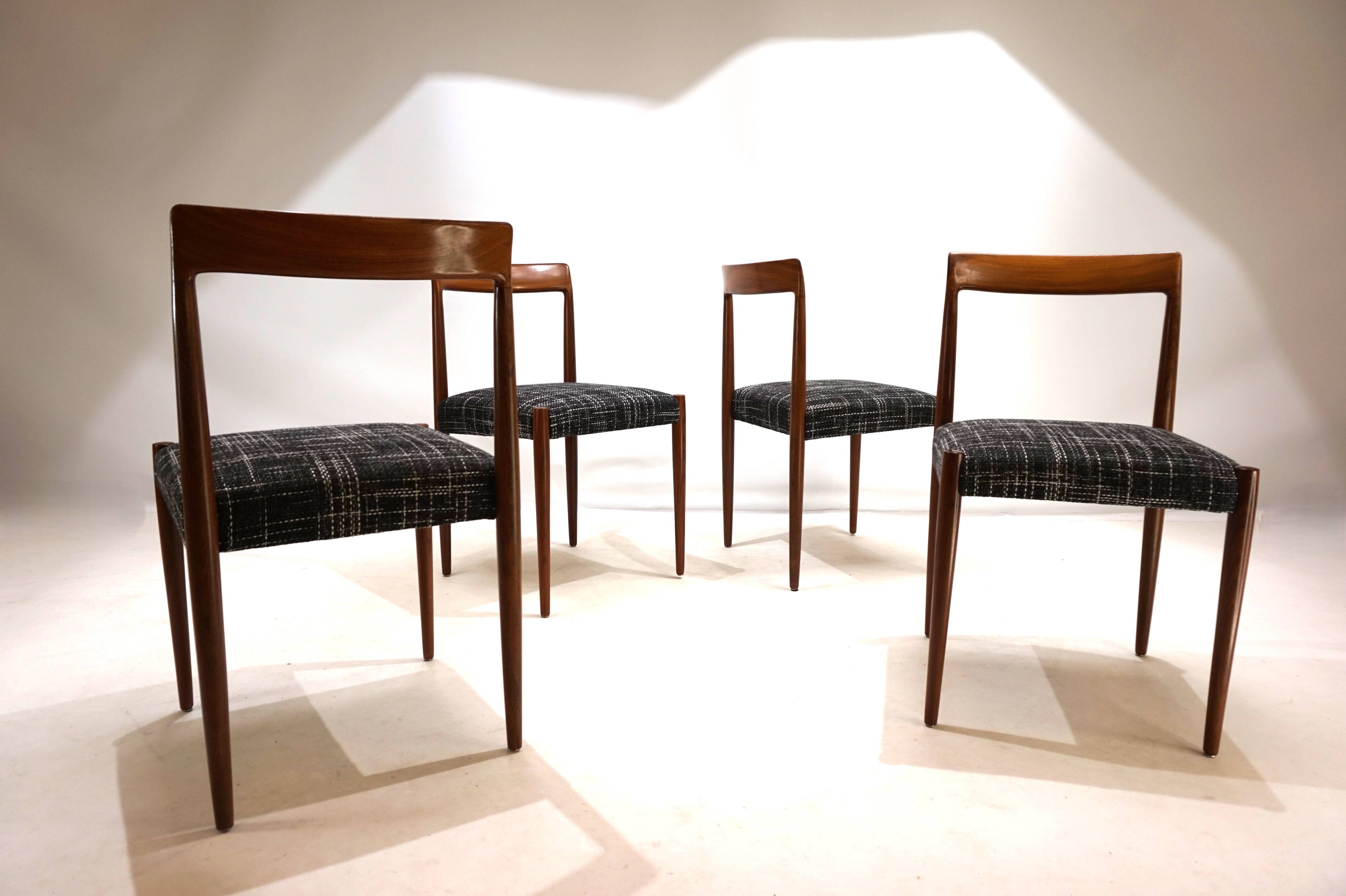 Lübke Teak Dining Chairs Set of 4, 1960