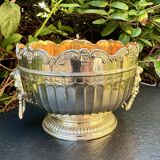 Silver glass cooler in Empire lion style