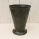 Vintage vintage iridescent black ceramic vase