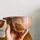Set of three bowls in ancient sandstone