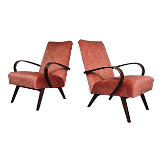 Paire de fauteuils Ton Tchécoslovaquie années 1960