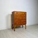 1960s Vintage Kai Kristiansen Teak Bow Front Dresser